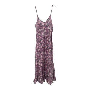 Mille Purple Floral Tropical Slip Dress Resort Sz XL